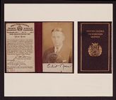 Eliot Ness photograph and identification card